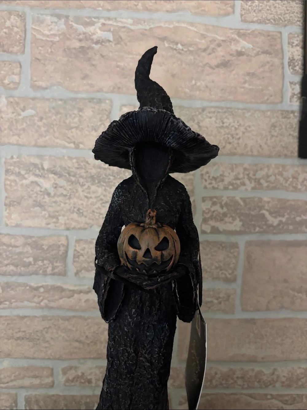Spooky Night Jack-O'-Lantern Hooded Figure - black